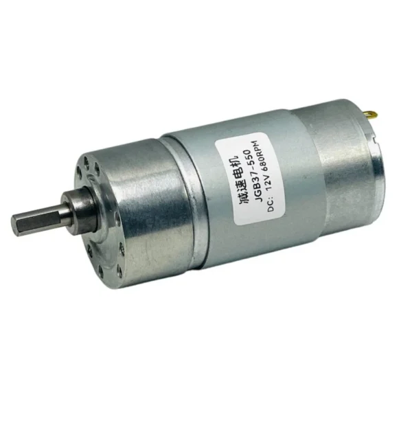 JGB37-550 DC 12V 680RPM High Torque Metal Gear DC Motor