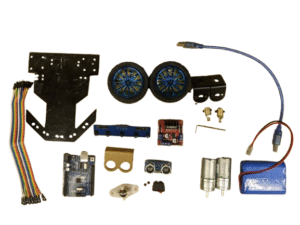 Competition Line Following + Obstacle Avoiding Robot Kit | Ampflick Robotics