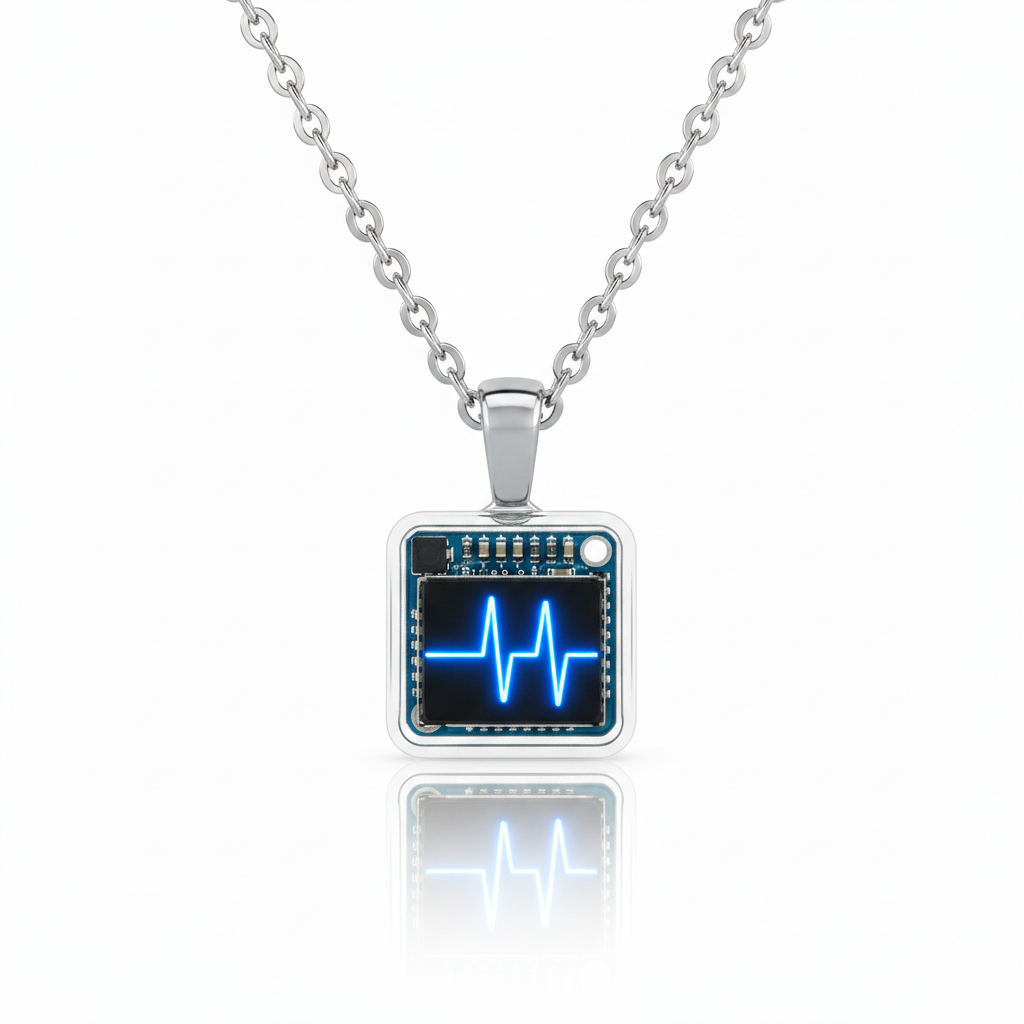 OLED Necklace - Tech & UI/UX Inspired Jewelry | AmpFlick - Image 2