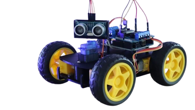 Arduino Obstacle Avoiding Car 4 Wheel Kit