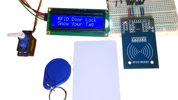 Arduino RFID Door Lock System with LCD Display Kit