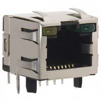 PCB Mount RJ45 with LED light PCB modular jack 8 pin female connector in Pakistan