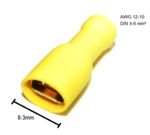 FDFD5.5-250 Female Insulated Crimping Terminal Yellow Price in Pakistan