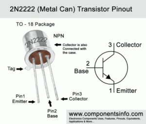 2N2222 Metal Can Transistor Price in Pakistan