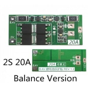 2S 20A BMS Charger 18650 Lithium Li-ion Battery Balance Protection Board