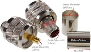 PL-259 Male RG213/RG214 Crimp Type Connector Price in Pakistan