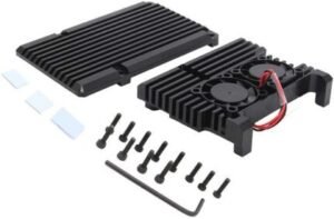 Raspberry Pi 4 Aluminium Metal Enclosure Casing with Dual Cooling Fan Price in Pakistan