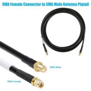 3ft SMA Female to SMA Male RG 58 Cable  Electronicstore.pk
