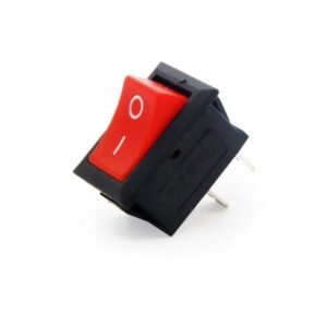 ON/OFF Red Mini Rocker Switch, 240 V