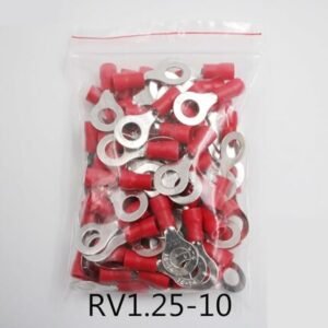 RV1.25-10 Insulated Ring Terminal Connector 10.0mm Hole Red Price in Pakistan