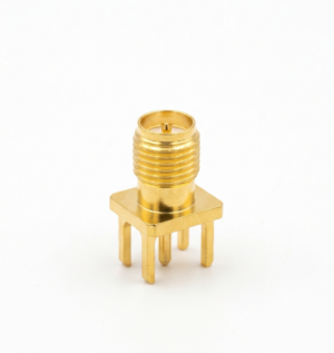 RP-SMA male Connector 1.2mm 4.1mm Socket PCB Edge Mount square panel Solder RF Price in Pakistan