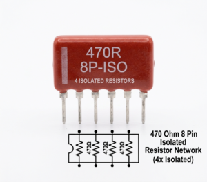 470R 8 Pin Isolated Resistor Network Price in Pakistan
