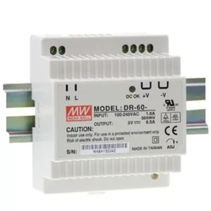 DR-60-15 60W 15V DIN-Rail Power Supply – 6.5A Industrial PSU