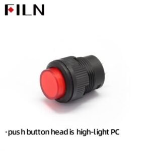 16MM 12V Latching R16 503AD Push Button Switch ON/OFF RED