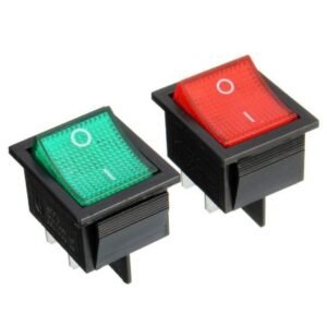 KCD4, ROCKER SWITCH WITH Red LIGHT, 4 PINS Price in Pakistan