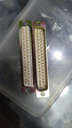 DB37 Pin male Round Pin Straight Surface Mount GOLDEN DIP PCB Connector GOLDEN