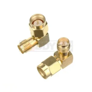 RP SMA Male to SMA Female Right Angle Adapter