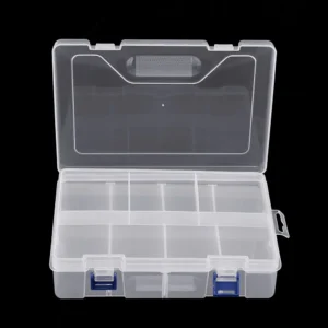 F240 Adjustable 2-Tier Component Storage Organizer Box with Tool Compartments