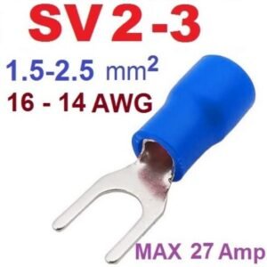 SV2-3 U Type Insulated Thimble Cable Lug Plastic Price in Pakistan