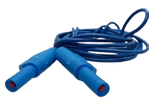 Blue 4mm Stackable Banana Test Cables – Flexible Leads
