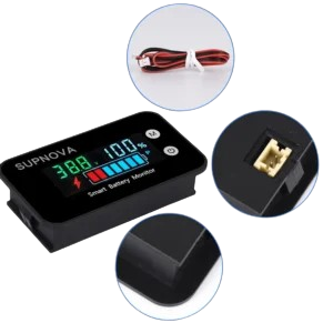 DC 8V-100V Battery Capacity Voltmeter – 12V/24V/48V/72V Voltage Gauge