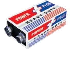 Power Plus 9V Battery for Guitars