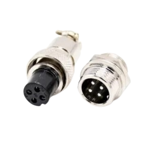 Aviation Connector 4 Pin 12mm Male and Female , Panel Mount Price in Pakistan