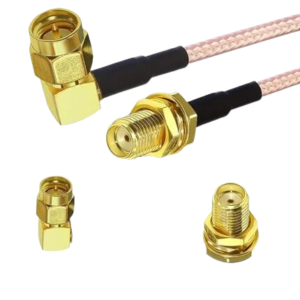 SMA Female to SMA Male Right Angle 1 MeterCoaxial Cable RG316 in Pakistan