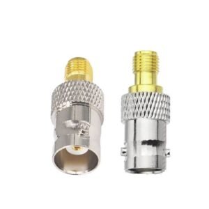 BNC Female to SMA Female Adapter – 4-Hole Flange Mount