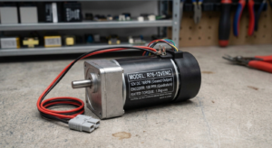 12V 76RPM DC Encoder Gear Motor-Ampflick