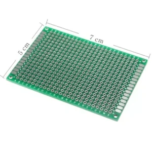 Veroboard DOUBLE SIDED 5x7cm Green Vero Board Double Side Veroboard Dot Vero PCB Price in Pakistan