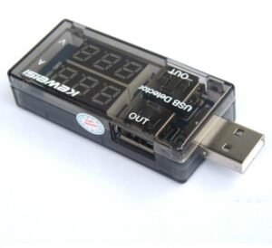 Dual USB Voltage and Current Detector – Charger Tester with Voltmeter Ammeter