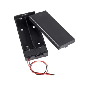 2x 18650 Battery Cell Holder with Cover and On/Off Switch