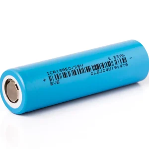 Li-Ion 3.7V 18650 EVE Rechargeable Battery Cell (2550mAh)