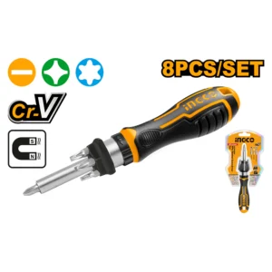 8 Pcs Ratchet Driver Screwdriver Set AKISD0808