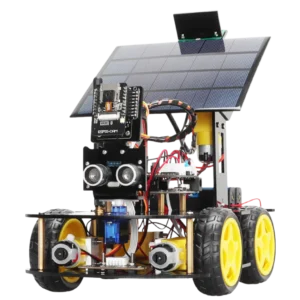 ESP32 CAM Solar Robot Car Kit – 4WD Arduino WiFi Camera (Unassembled)