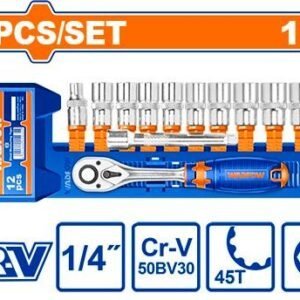 WST4212 12 Pcs 1/4″ socket set