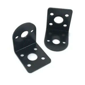 DC Gear Motor Black L Shape Motor Bracket