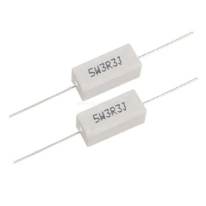 3.3 ohm 5W 5% Wirewound Sandblock Ceramic Cement Resistor