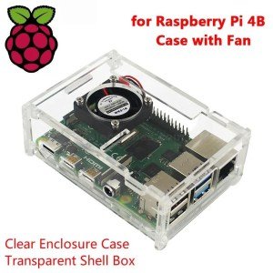 Raspberry Pi 4 Acrylic Case Transparent Shell Clear Enclosure Box