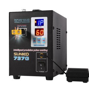 SUNKKO 737G Spot Welder Double Pulse Precision Welding Machine for 18650 Lithium Battery Welding 1.5KW Spot Welder